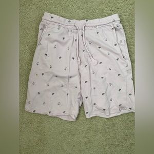 Pink Shark & Palm Tree Shorts